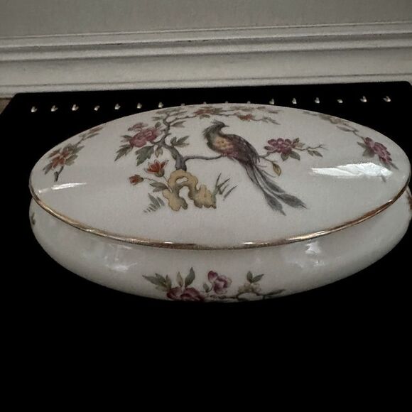Vintage Collectible 1900's Haviland Limoges Pheasant oval covered bowl - Picture 3 of 7